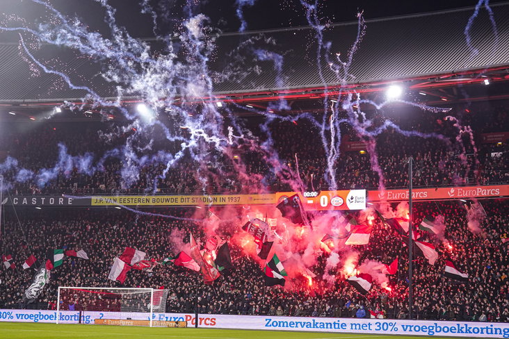 Sfeeractie van Feyenoord in De Kuip