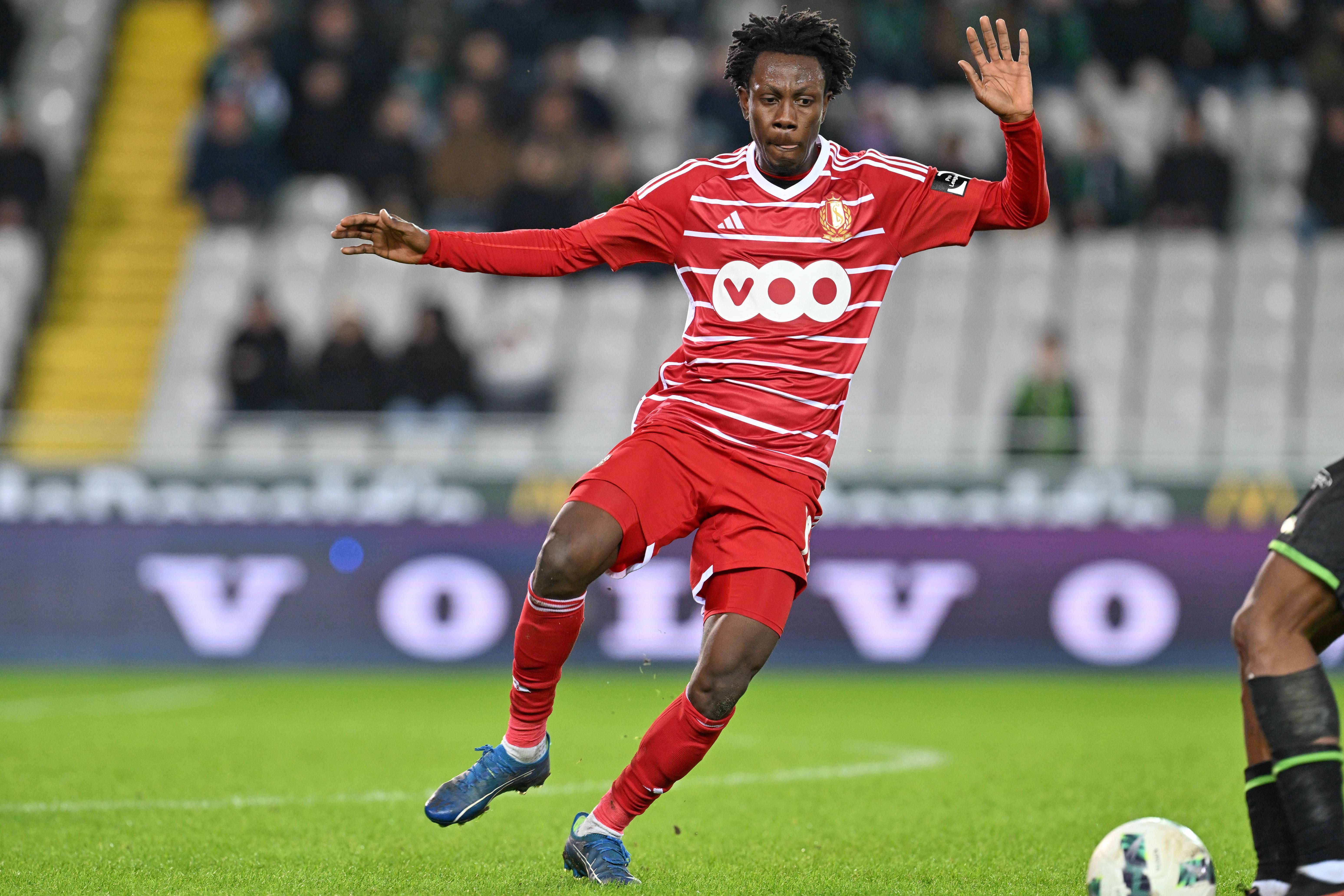 Kamal Sowah als huurling van Standard Luik