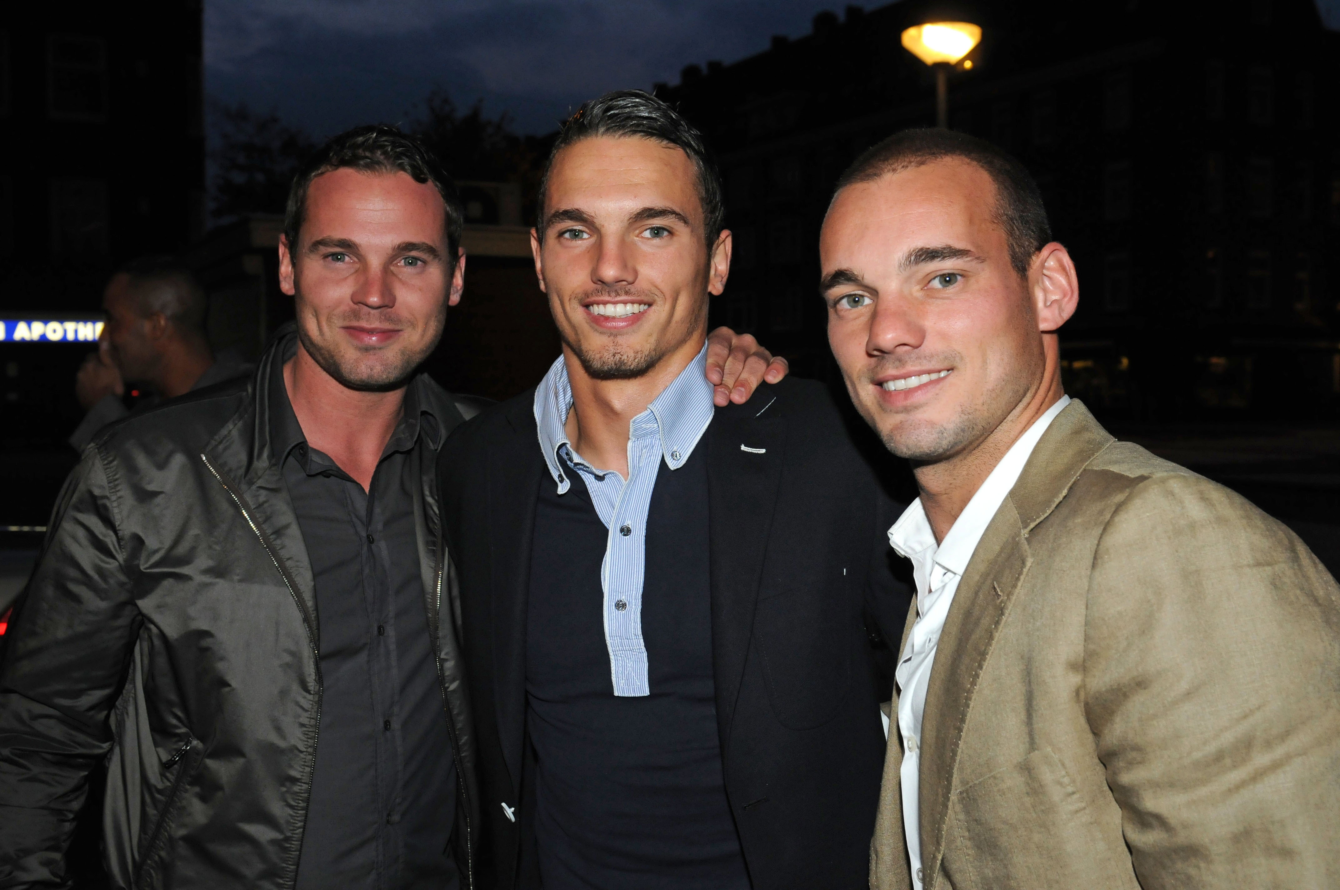 Jeffrey, Rodney en Wesley Sneijder