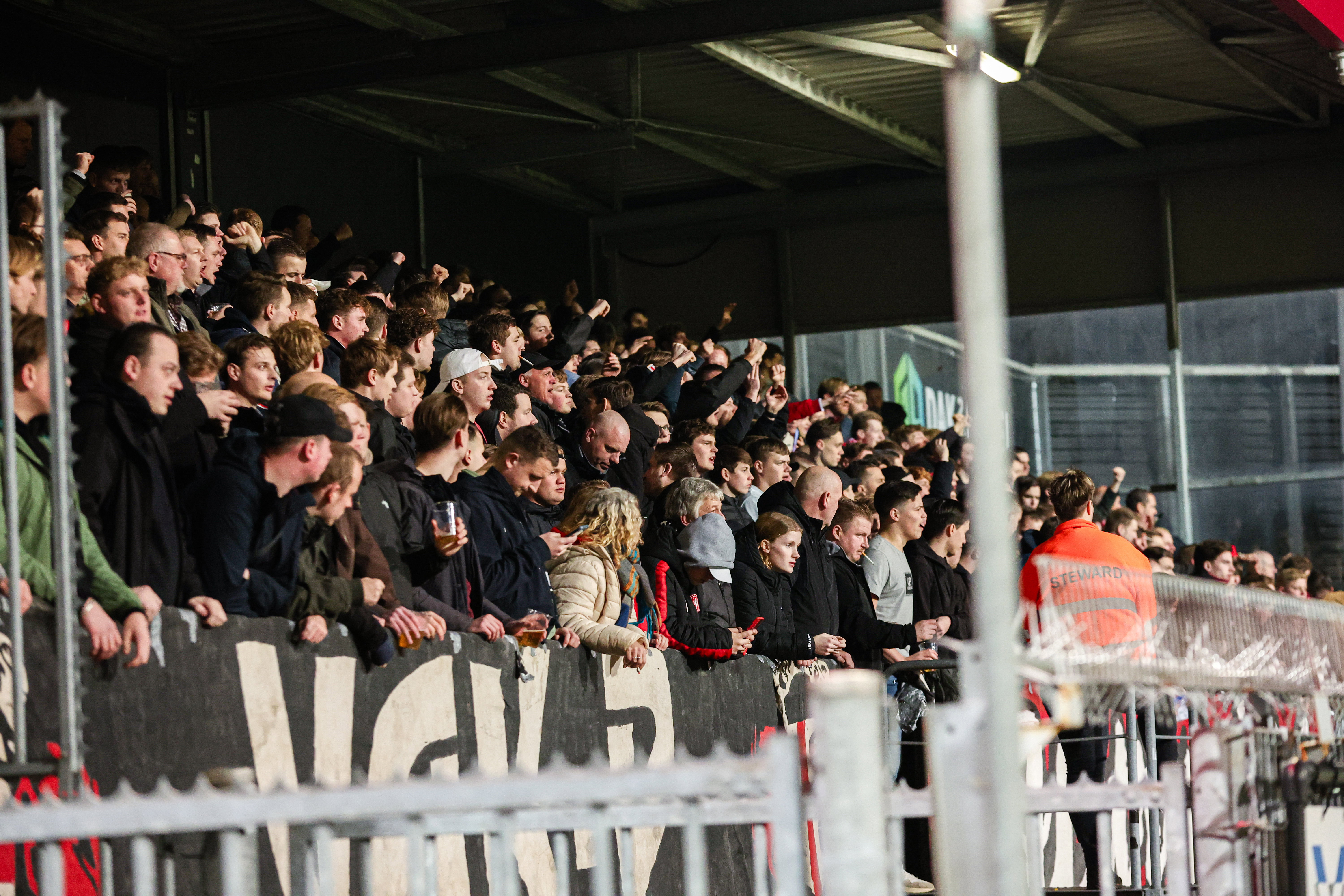FC Twente-supporters in Rotterdam