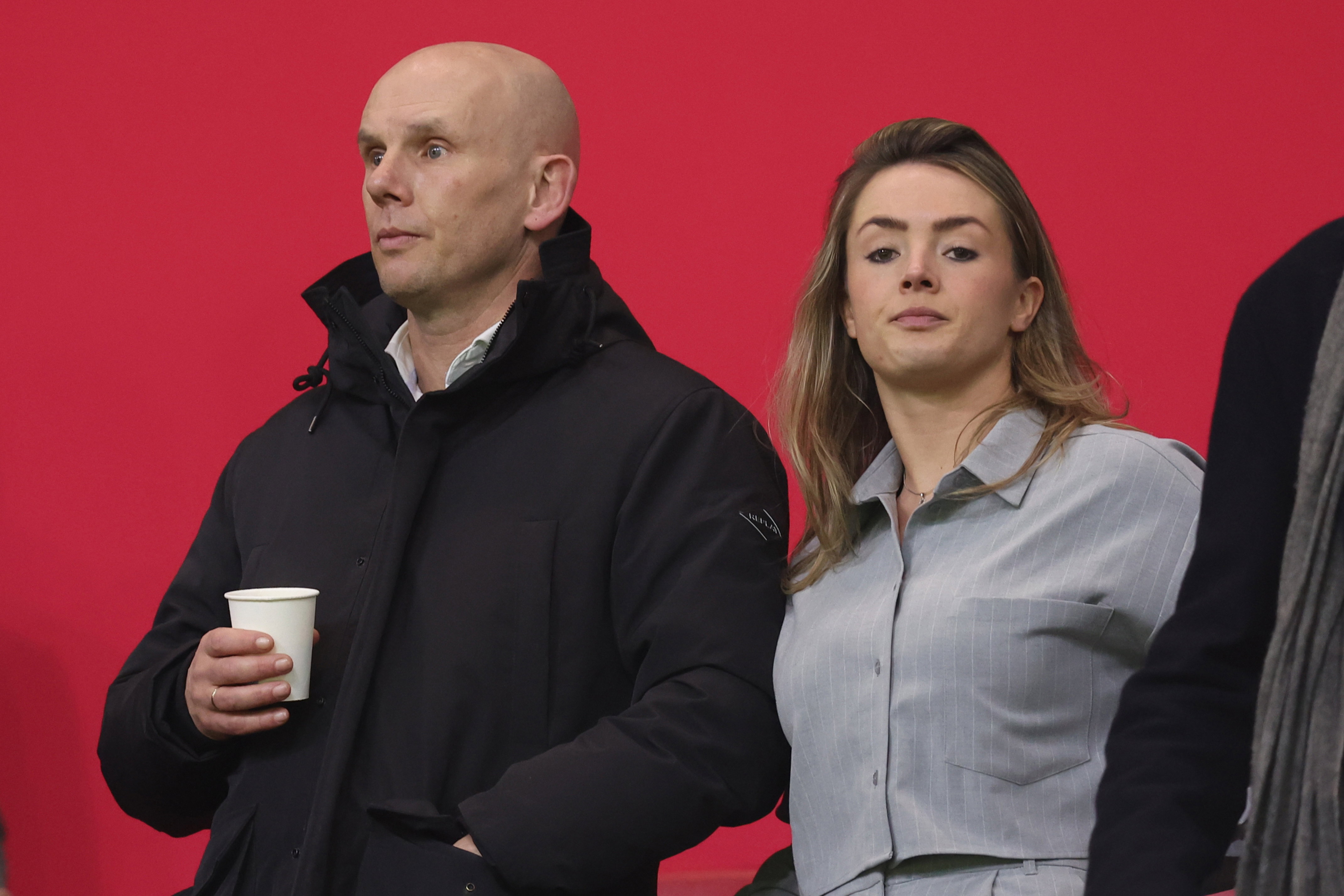 Jan van Halst op de tribune