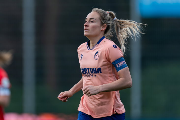 Tessa Wullaert in actie namens Fortuna Sittard