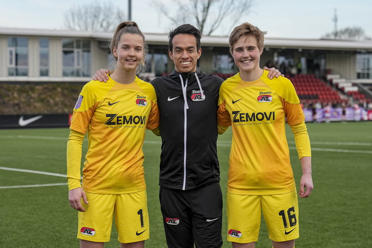 Femke Liefting, Edwin Keizer en Netty Booms bij AZ
