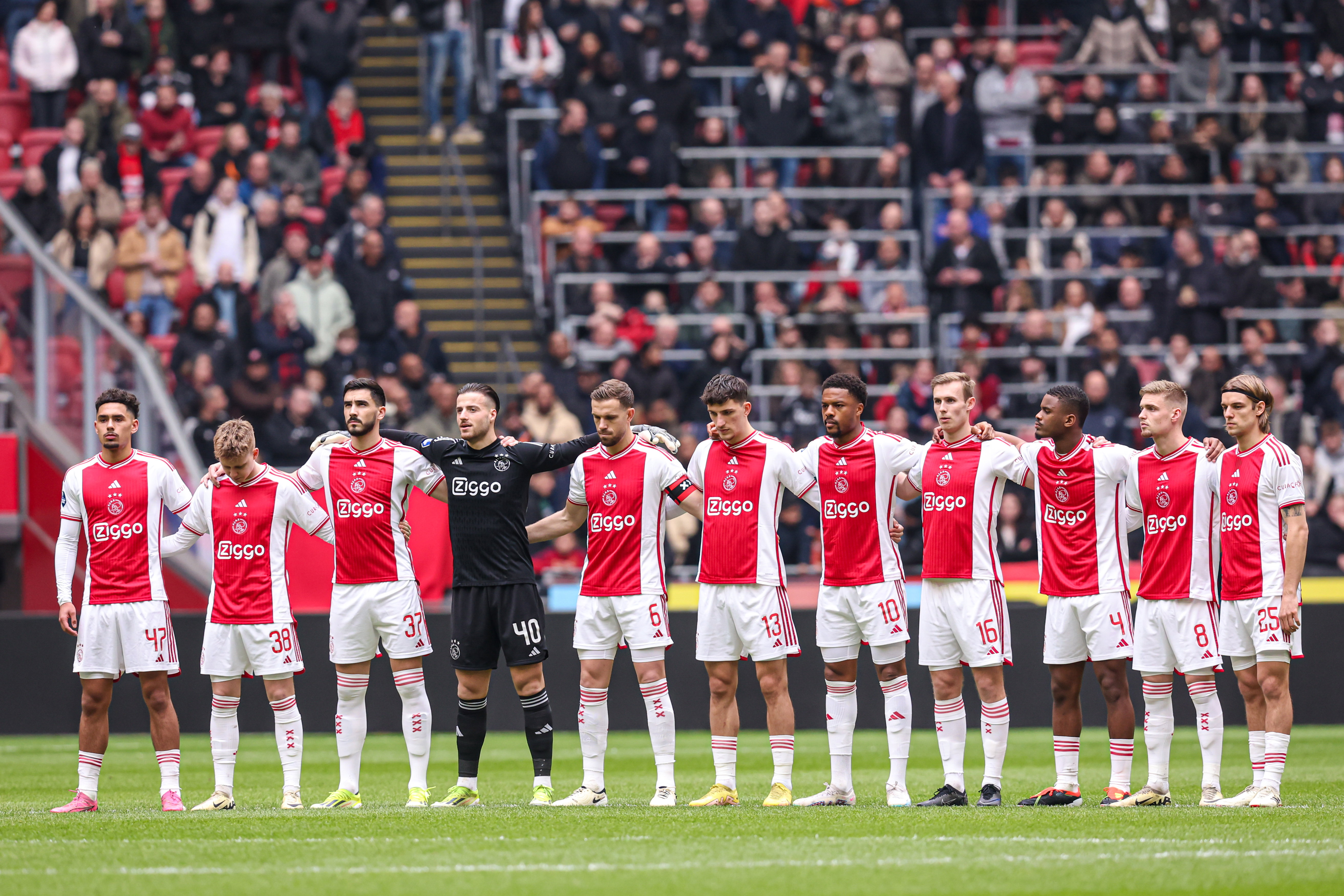 De spelers van Ajax