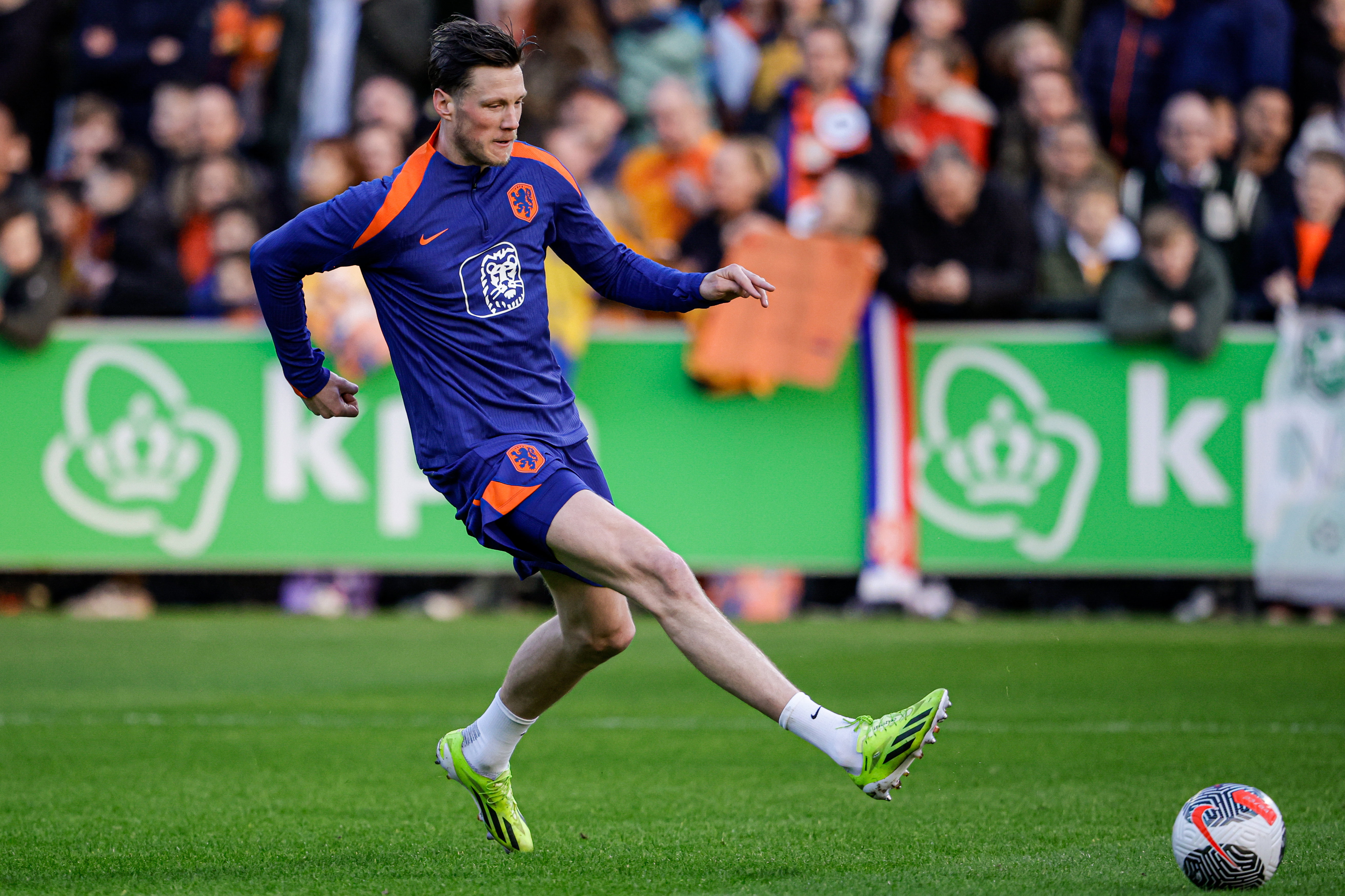 Wout Weghorst bij het Nederlands elftal