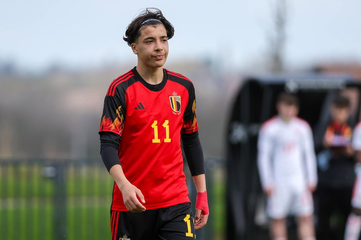 Rayane Bounida bij België Onder 18