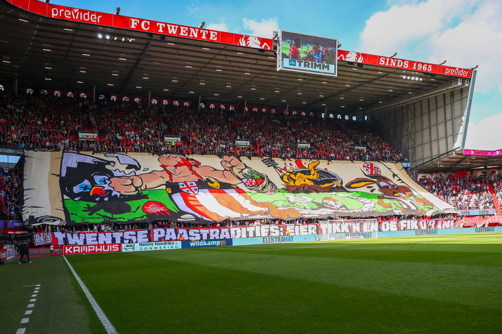 Sfeeractie Vak-P voor de derby tegen Heracles Almelo