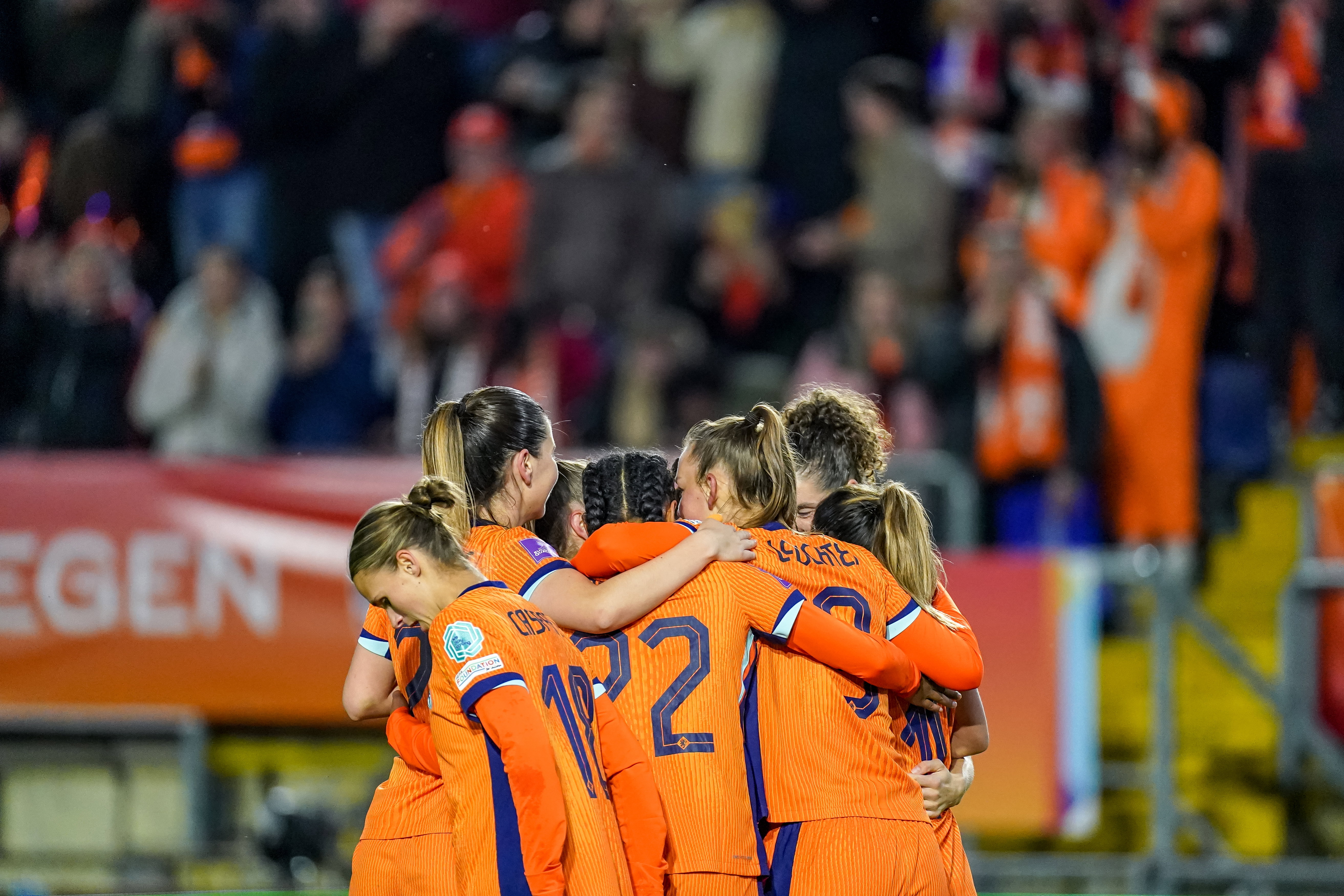 De OranjeLeeuwinnen juichen