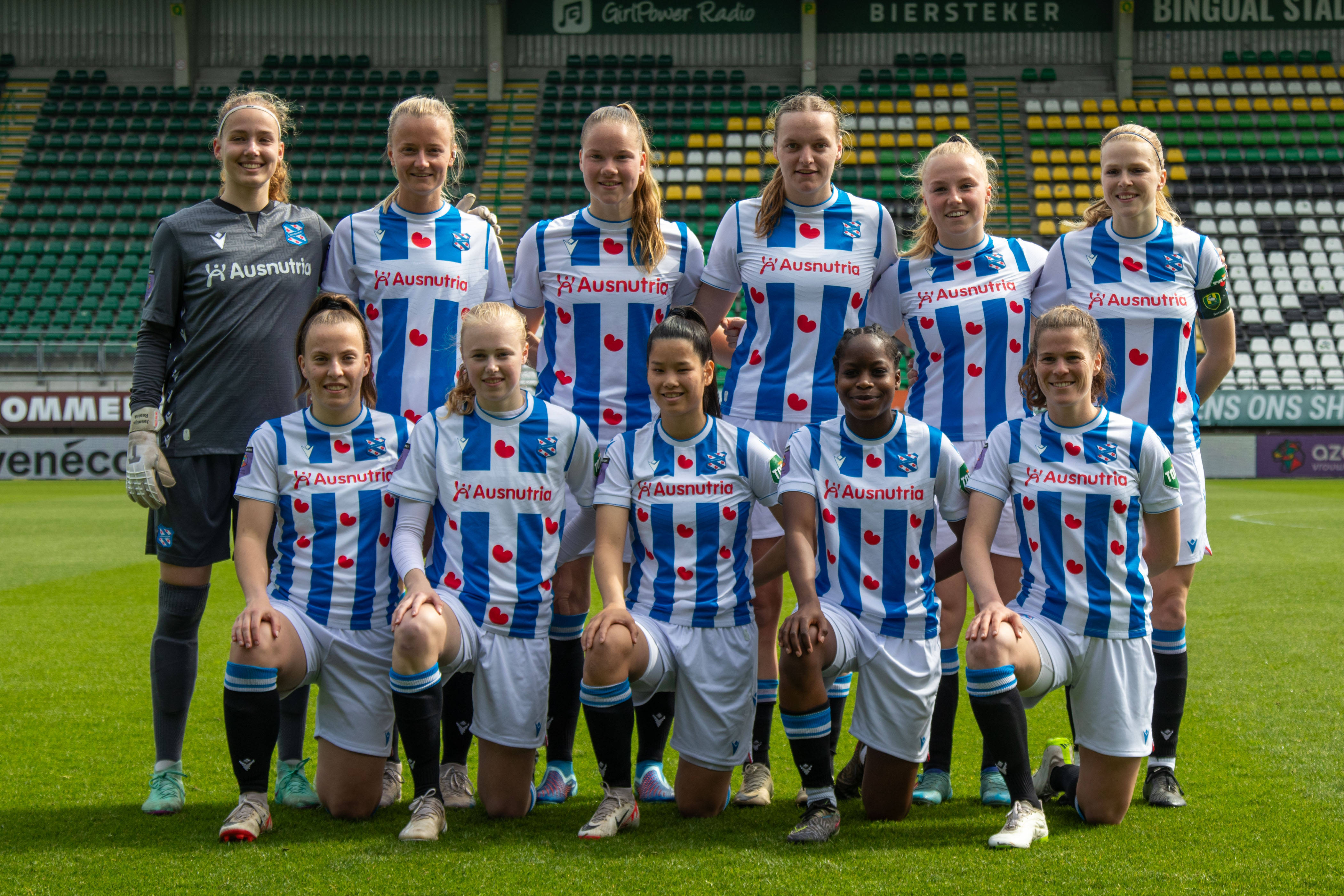 Het elftal van SC Heerenveen voor het duel met ADO Den Haag