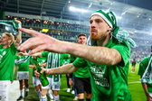 Romano Postema na de promotie met FC Groningen