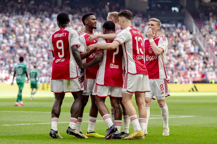 Sivert Mannsverk bij Ajax in 2024