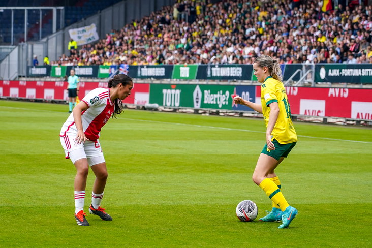 Een duel tussen Ajax en Fortuna Sittard