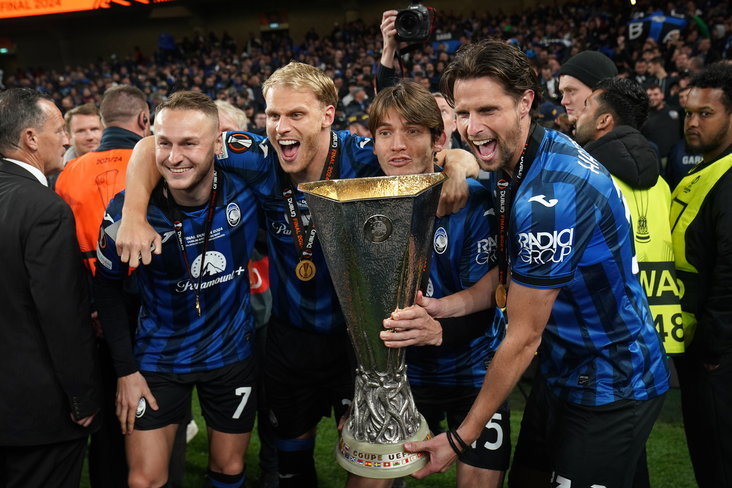 Teun Koopmeiners, Mitchell Bakker, Marten de Roon en Hans Hateboer