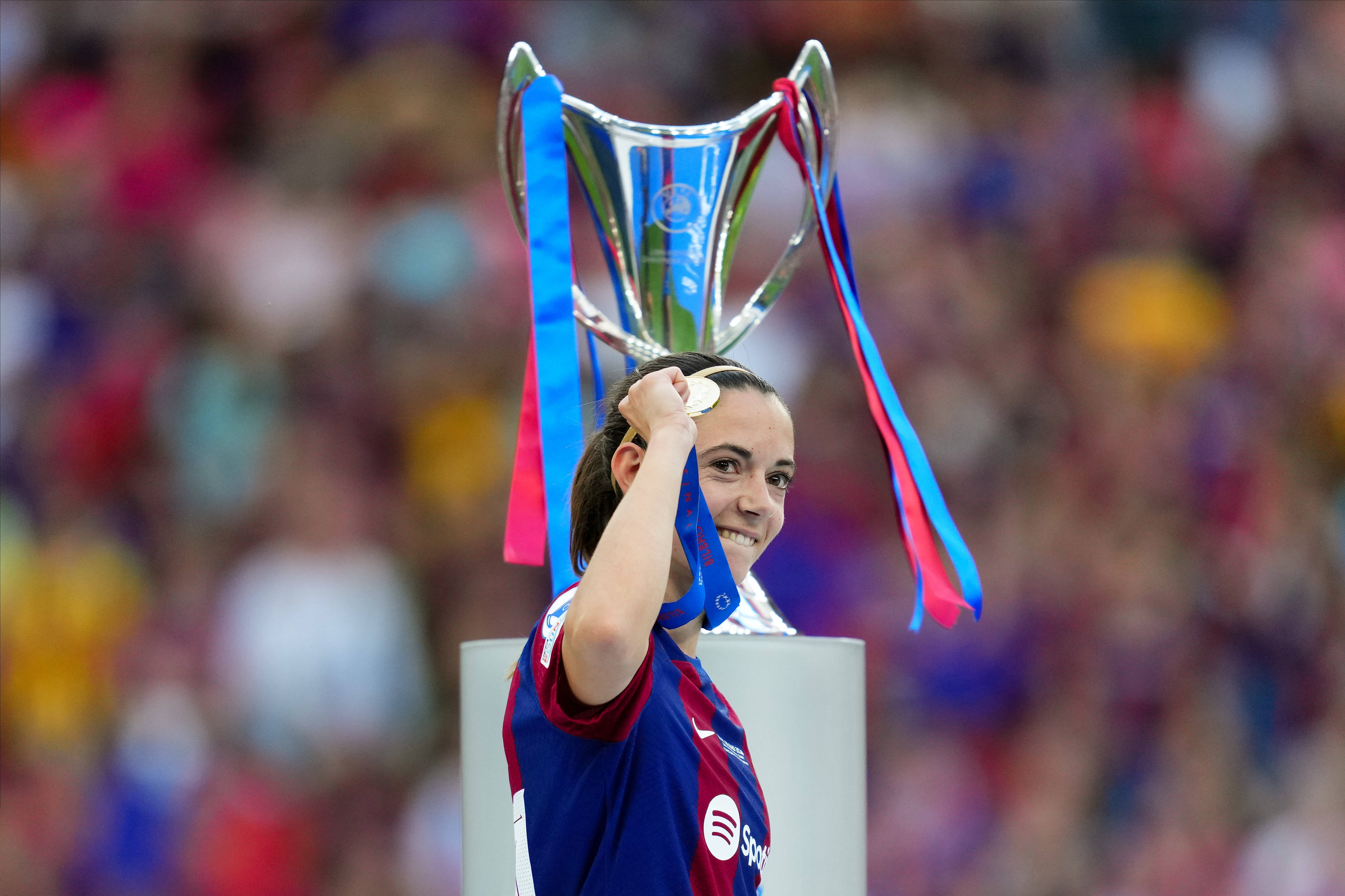 Aitana Bonmatí na het winnen van de UEFA Women's Champions League