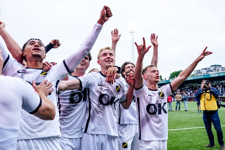 NAC viert de promotie naar de Eredivisie