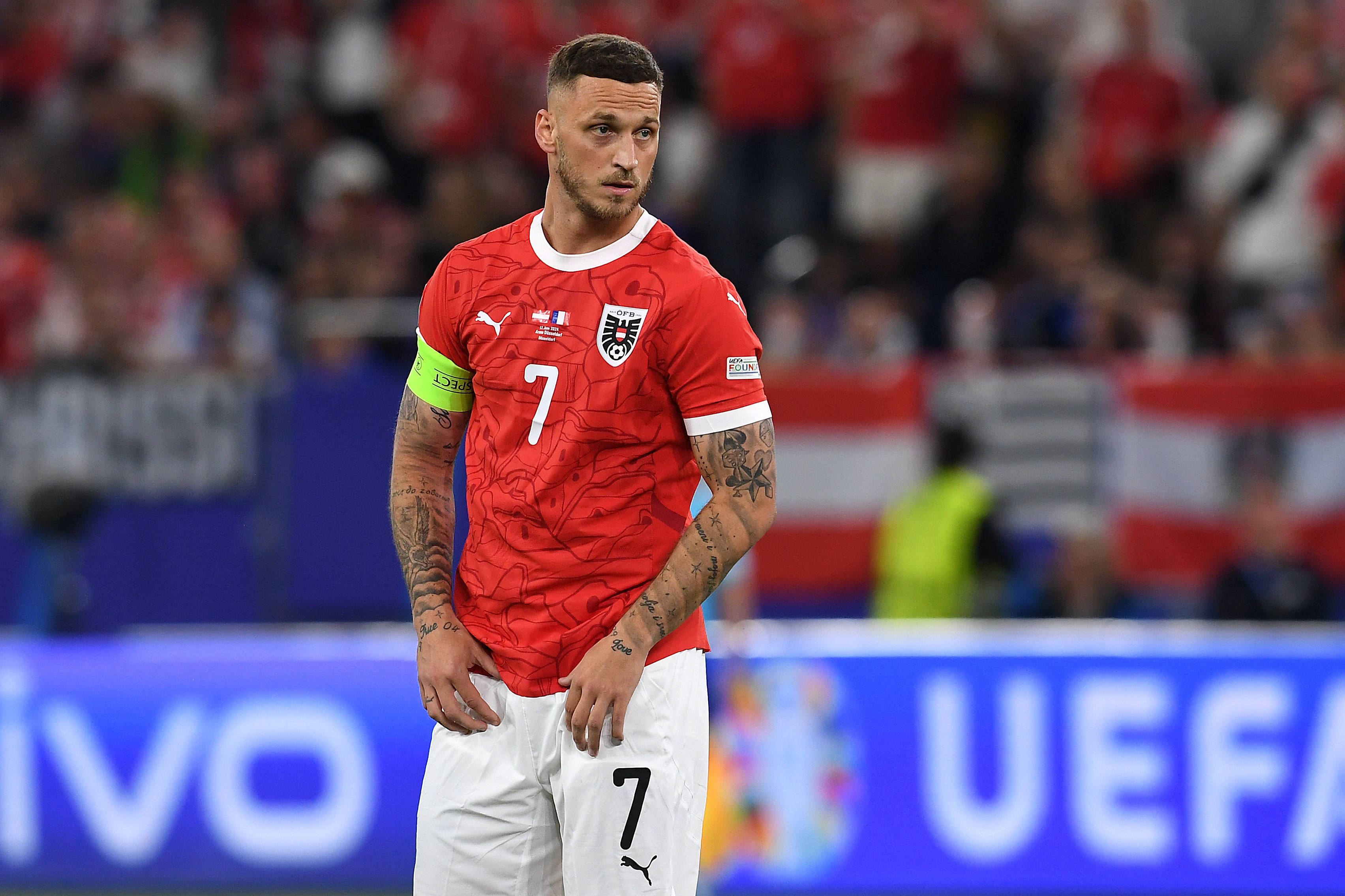 Marko Arnautovic namens Oostenrijk
