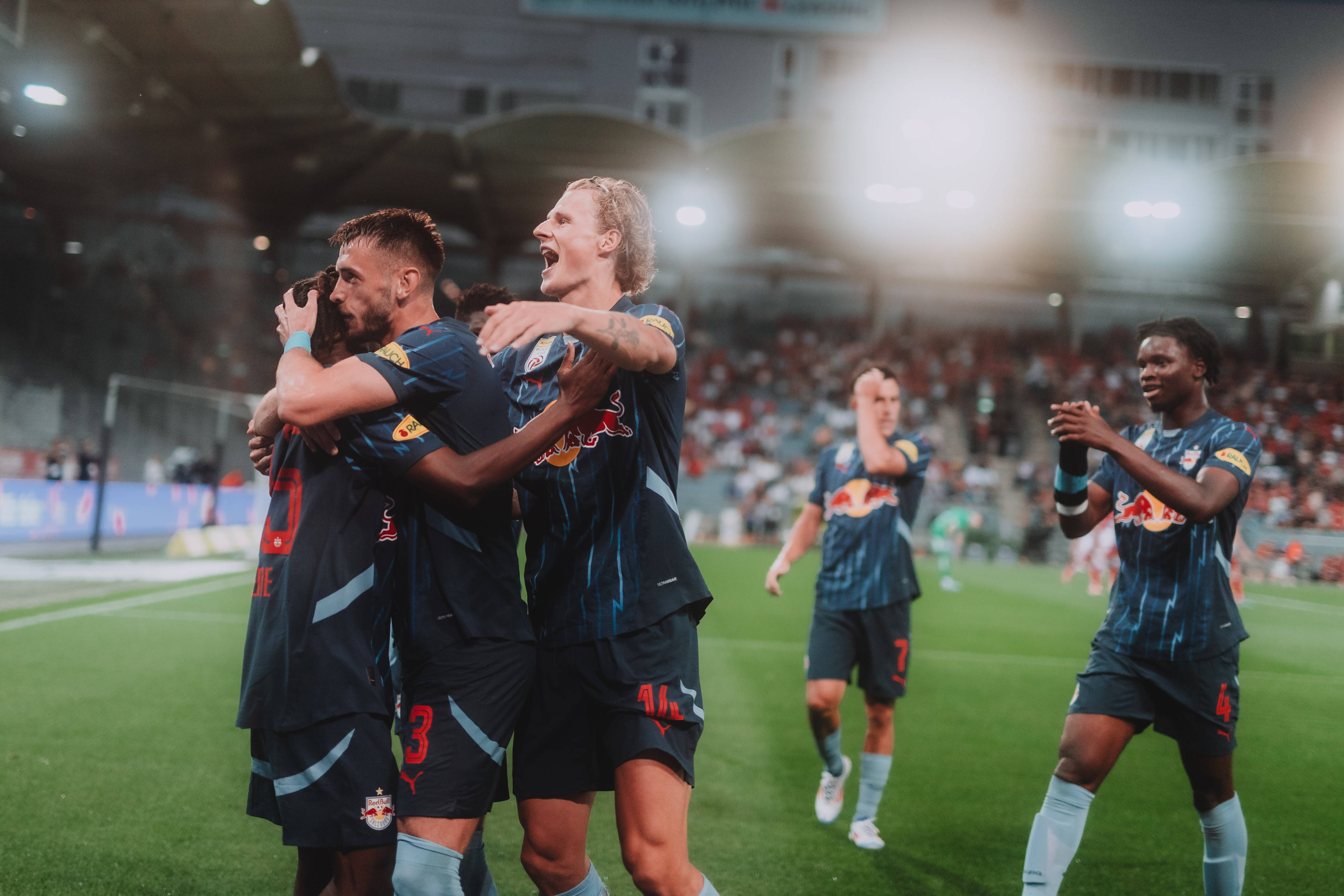 Red Bull Salzburg viert een goal