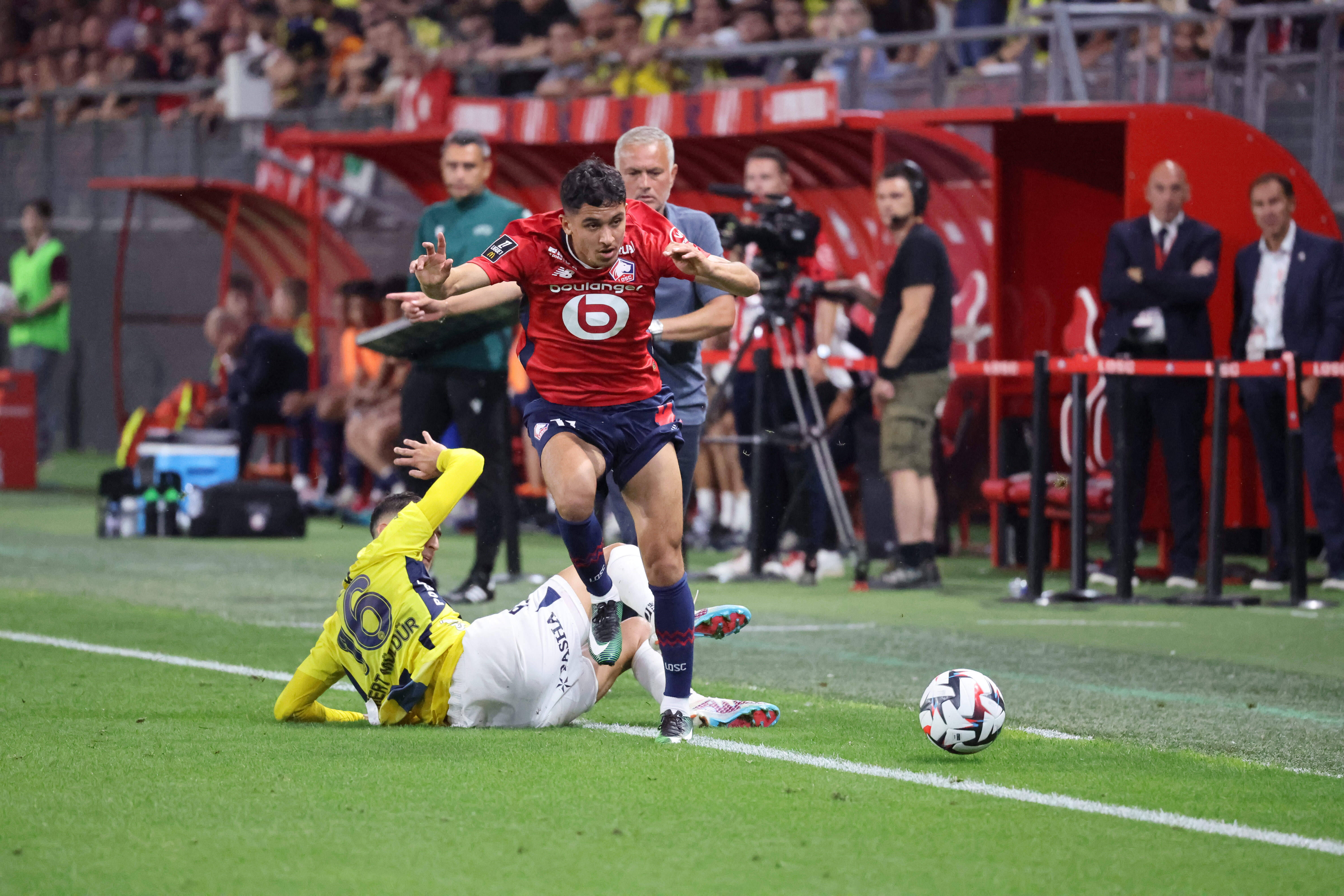 Osame Sahraoui in actie voor Lille