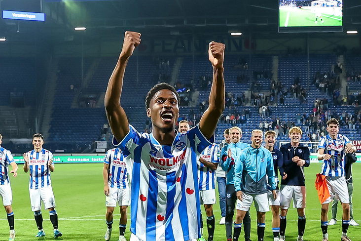 Isaiah Ahmed na zijn debuut voor SC Heerenveen