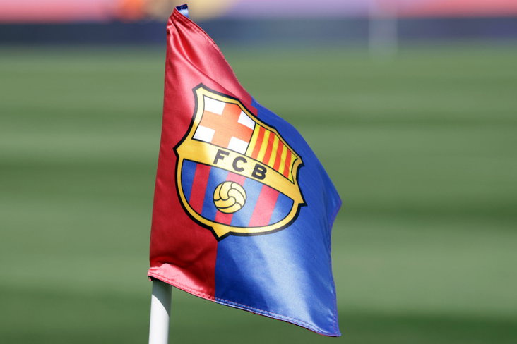 Het logo van FC Barcelona