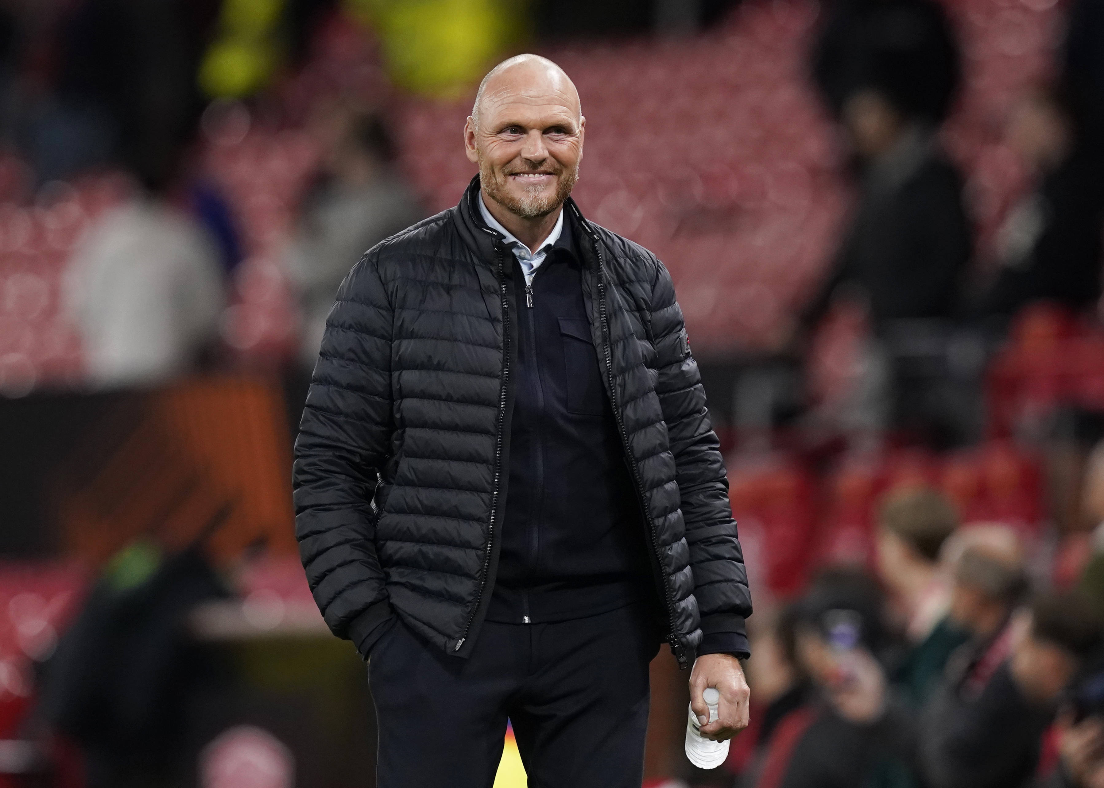 Joseph Oosting op Old Trafford