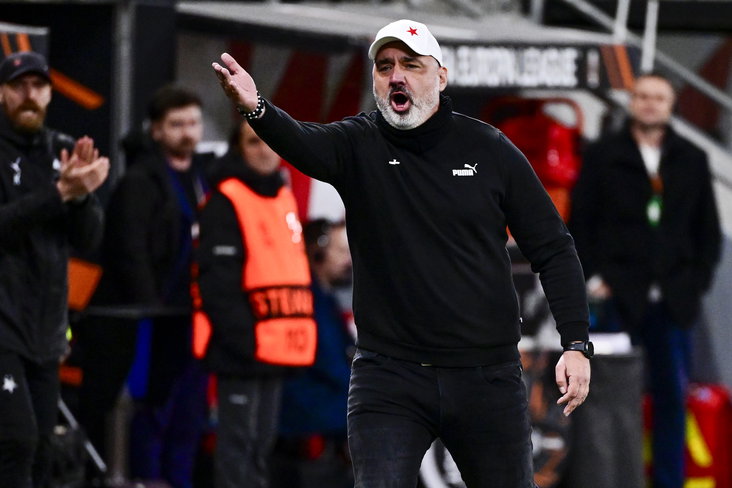 Slavia-Praag coach Jindrich Trpisovsky,