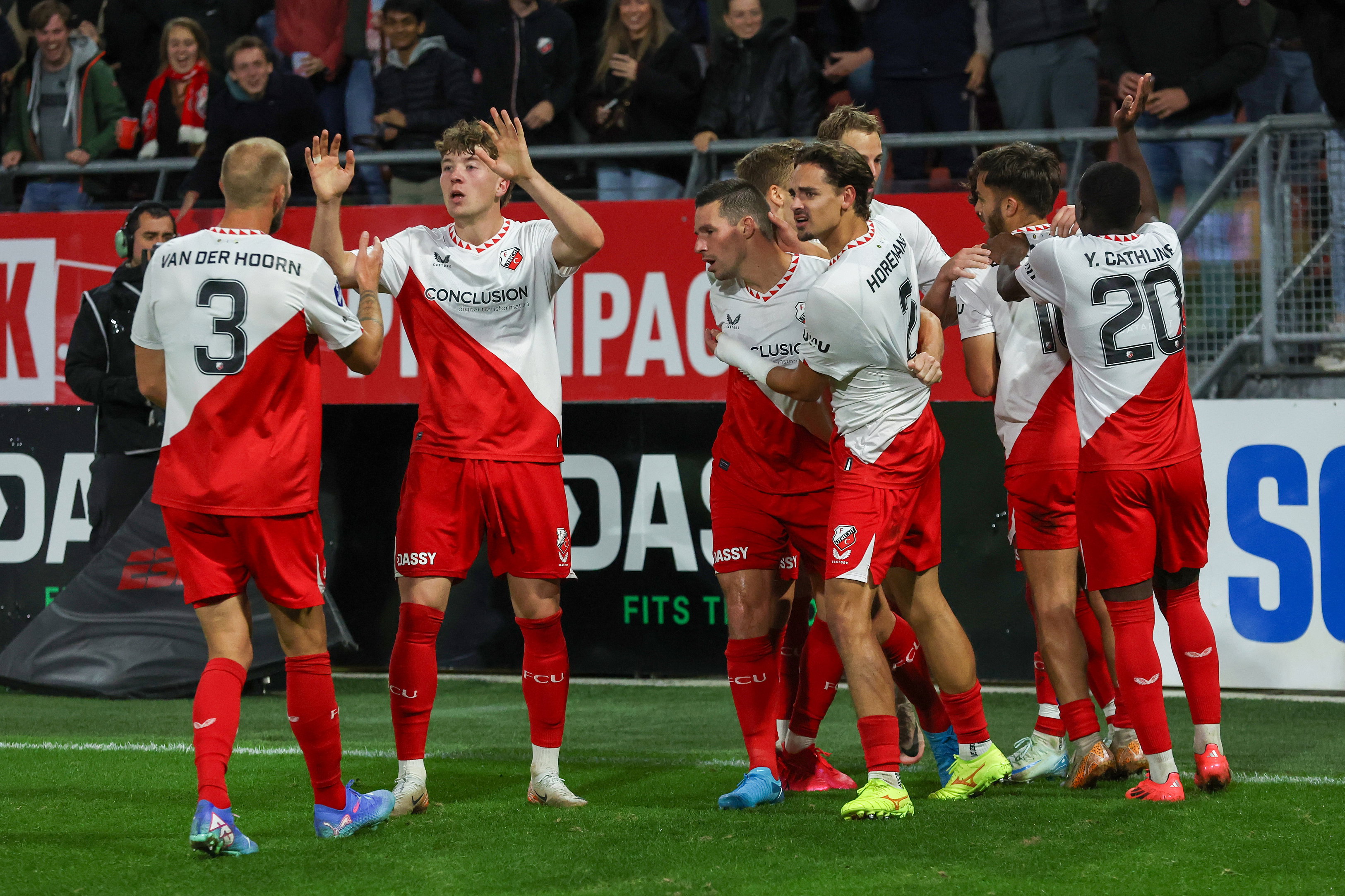 FC Utrecht viert de 1-1 tegen RKC Waalwijk
