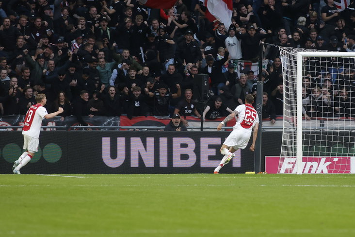 Unibet-reclame in de Johan Cruijff ArenA