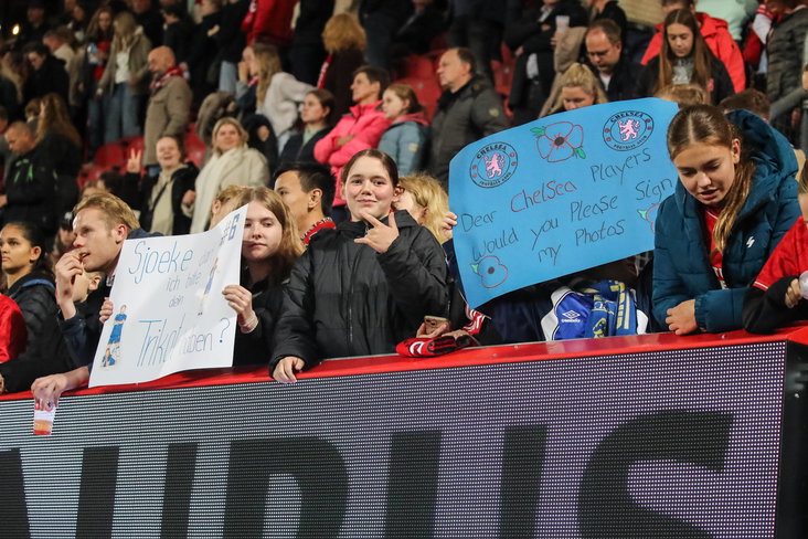 Fans in De Grolsch Veste in Enschede