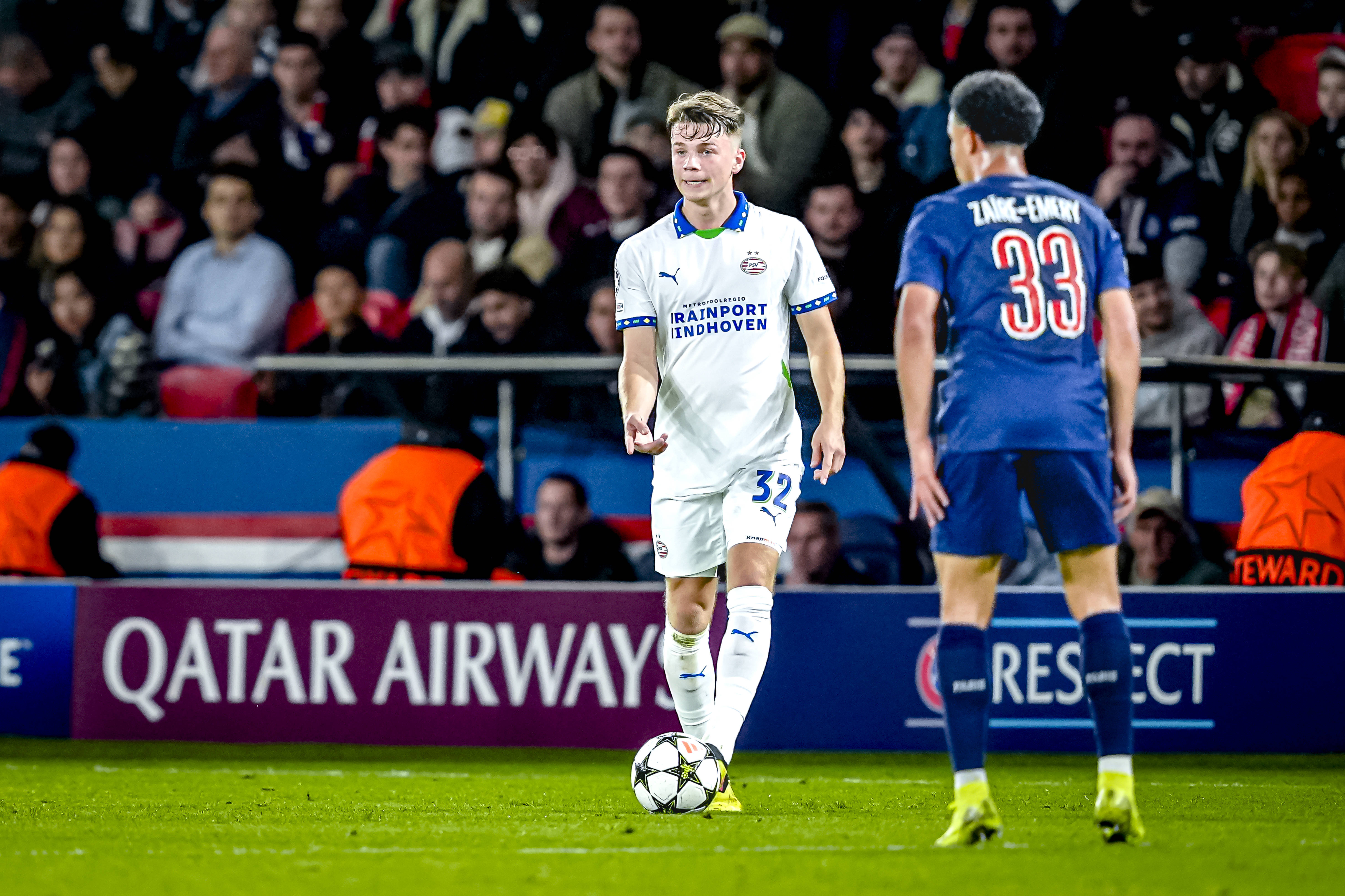 Matteo Dams tegen PSG