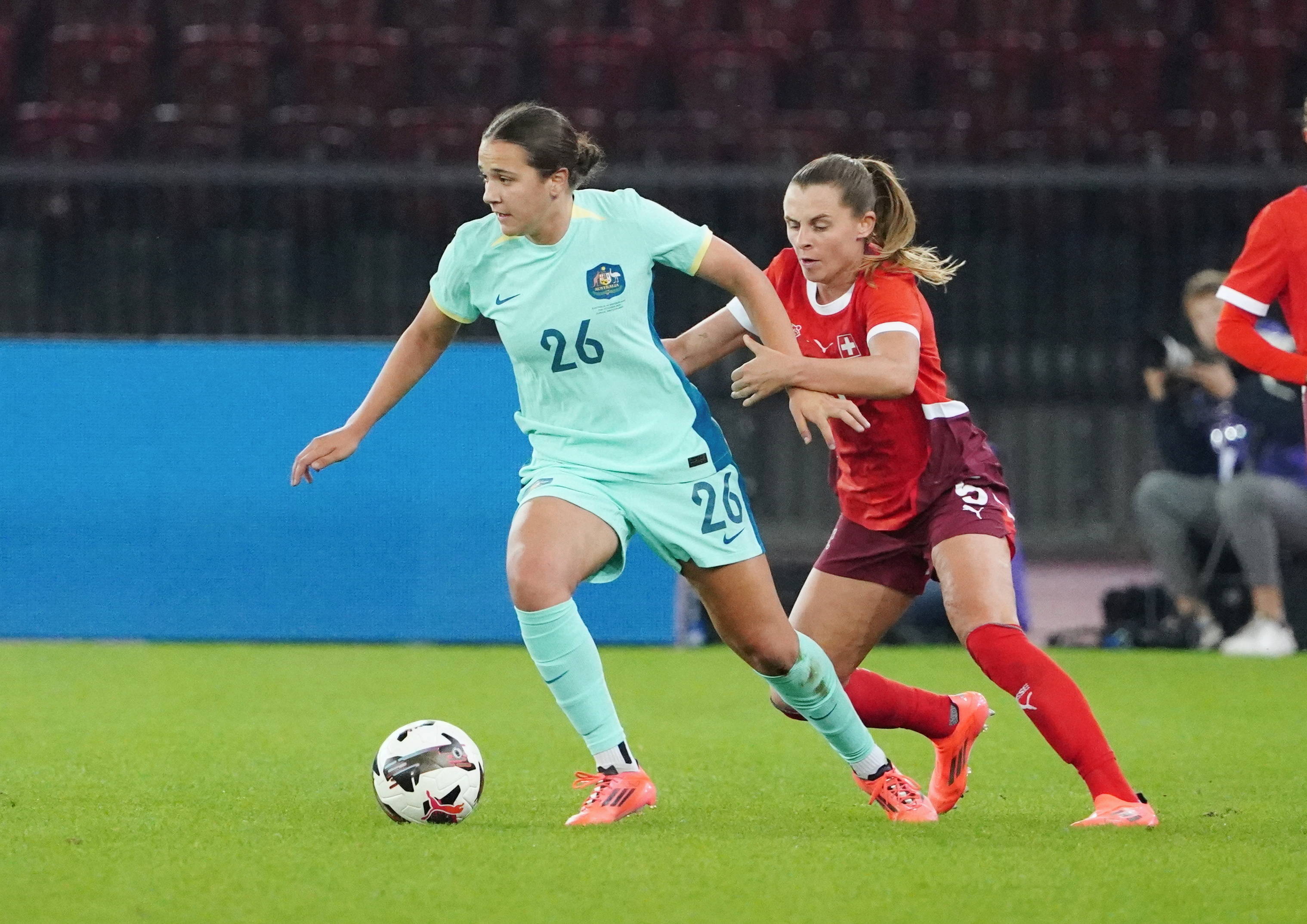 Daniela Galic bij haar debuut voor Australië