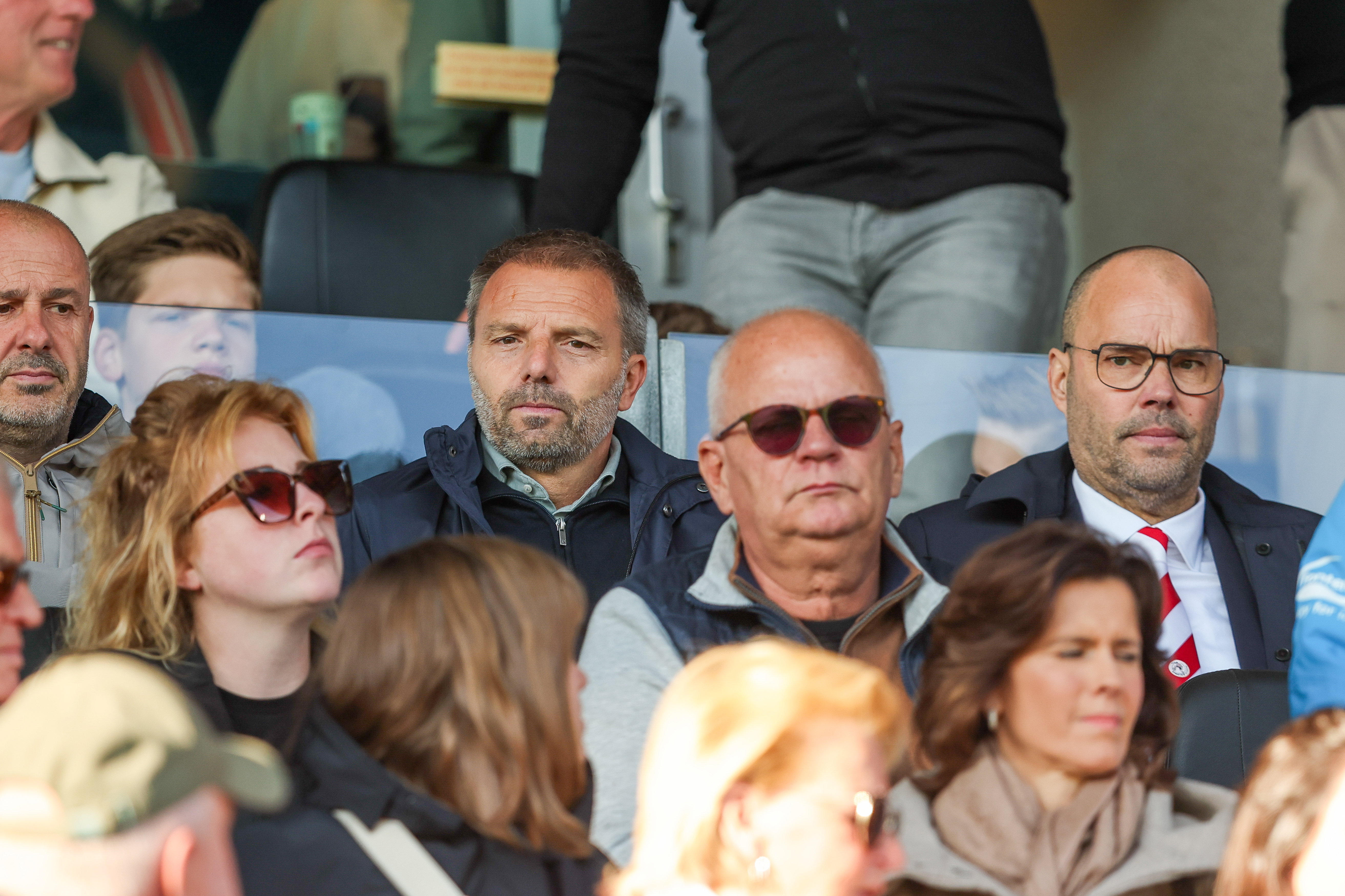Maurice Steijn op de tribune bij Sparta Rotterdam