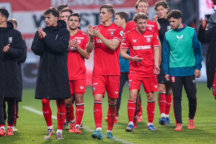 Max Bruns na het duel met Ajax