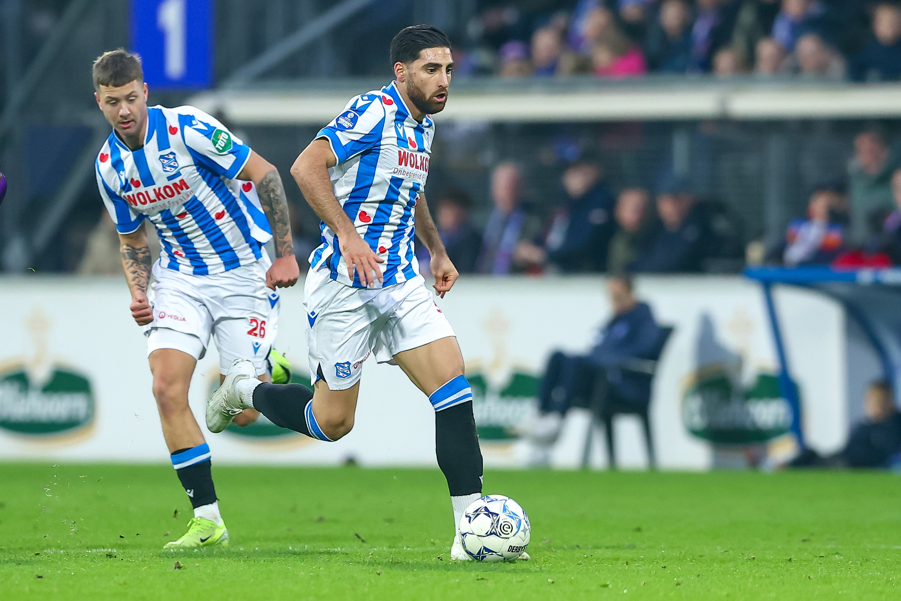 Alireza Jahanbakhsh bij zijn debuut voor SC Heerenveen