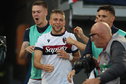 Jesper Karlsson na zijn treffer voor Bologna