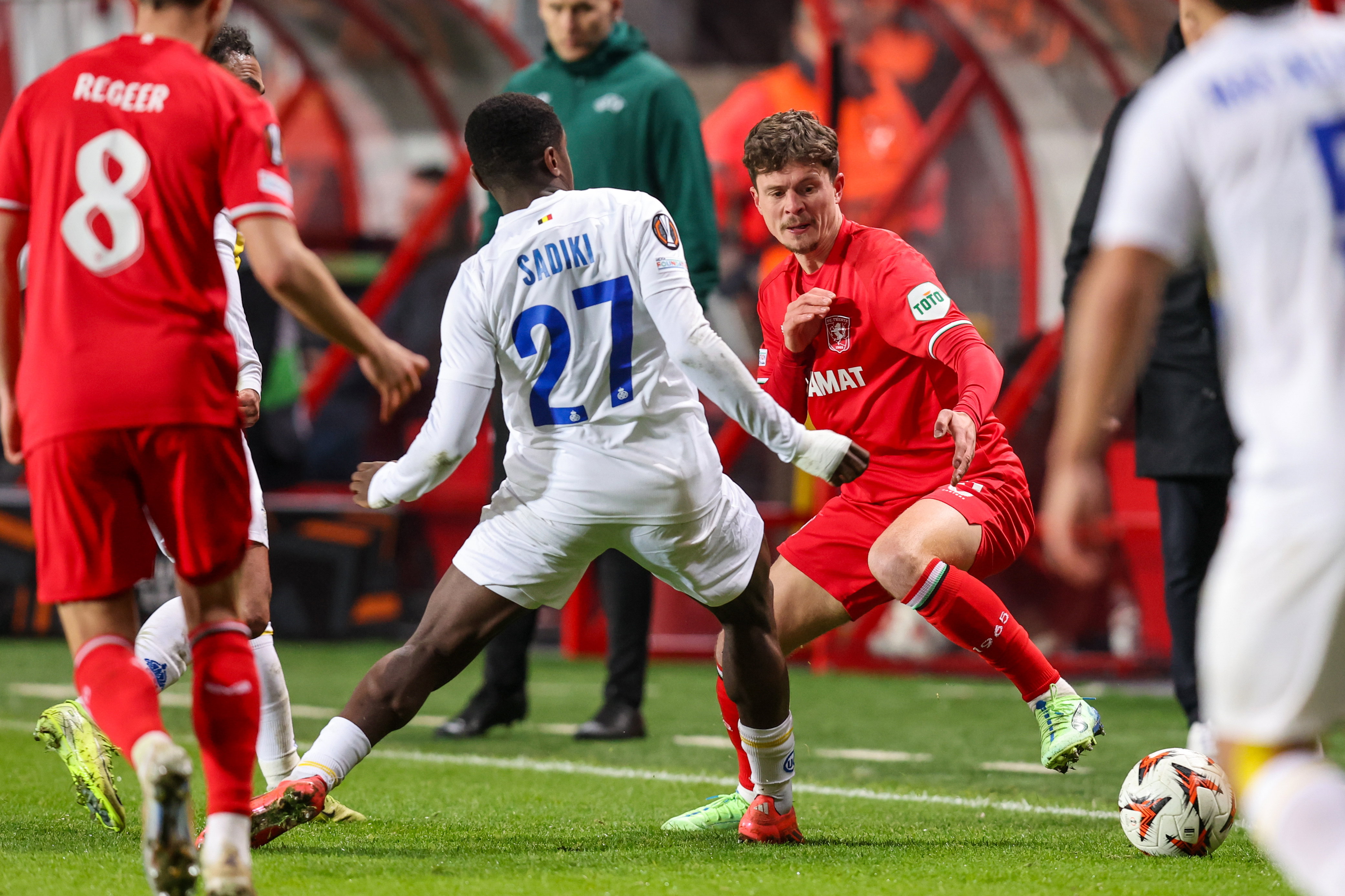 Bas Kuipers in actie tegen Union SG