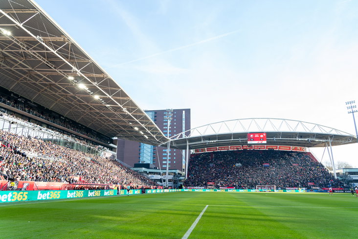 Bet365 op de reclameborden in Stadion Galgenwaard