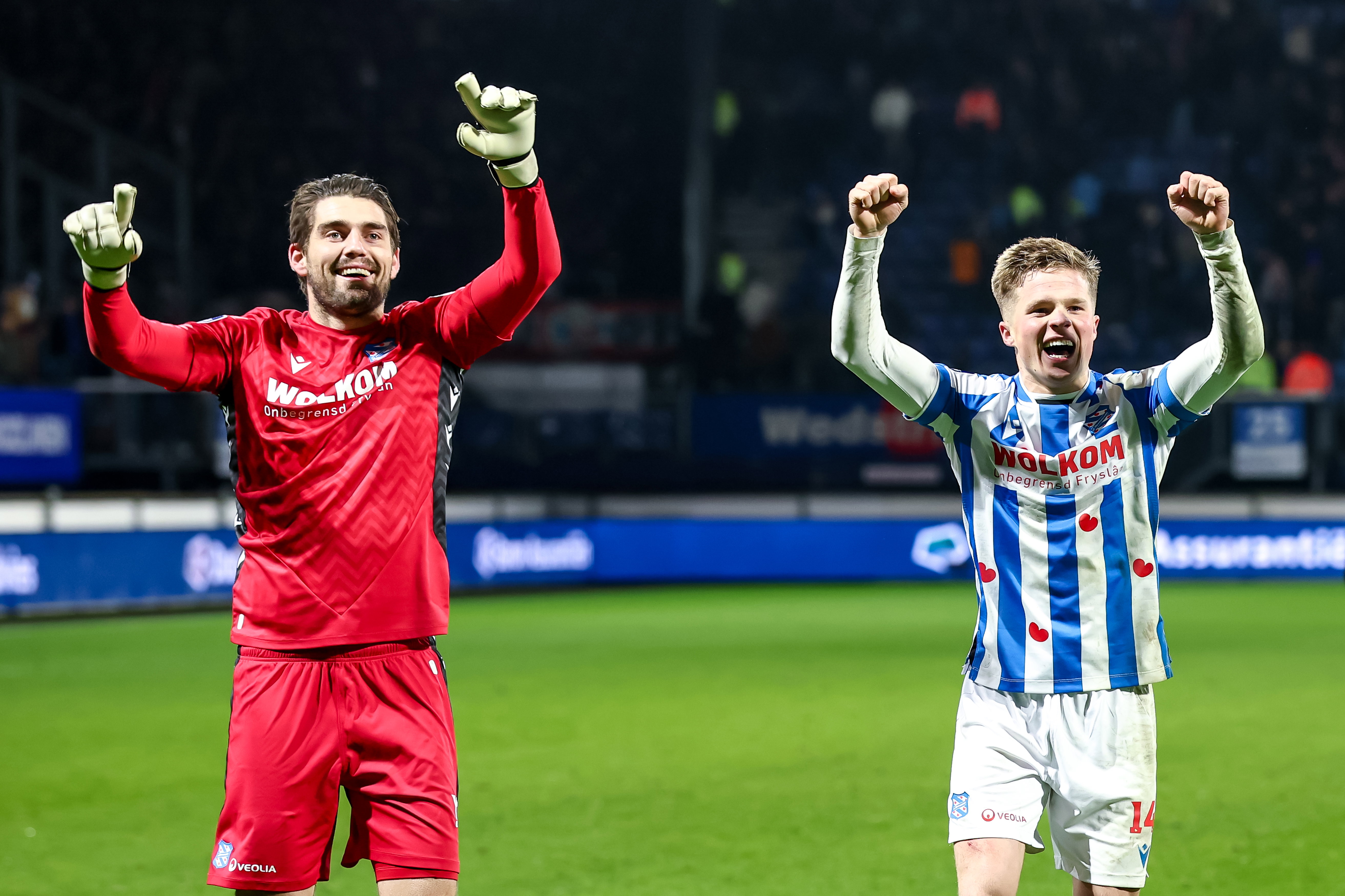 Mickey van der Hart en Levi Smans vieren feest met het publiek