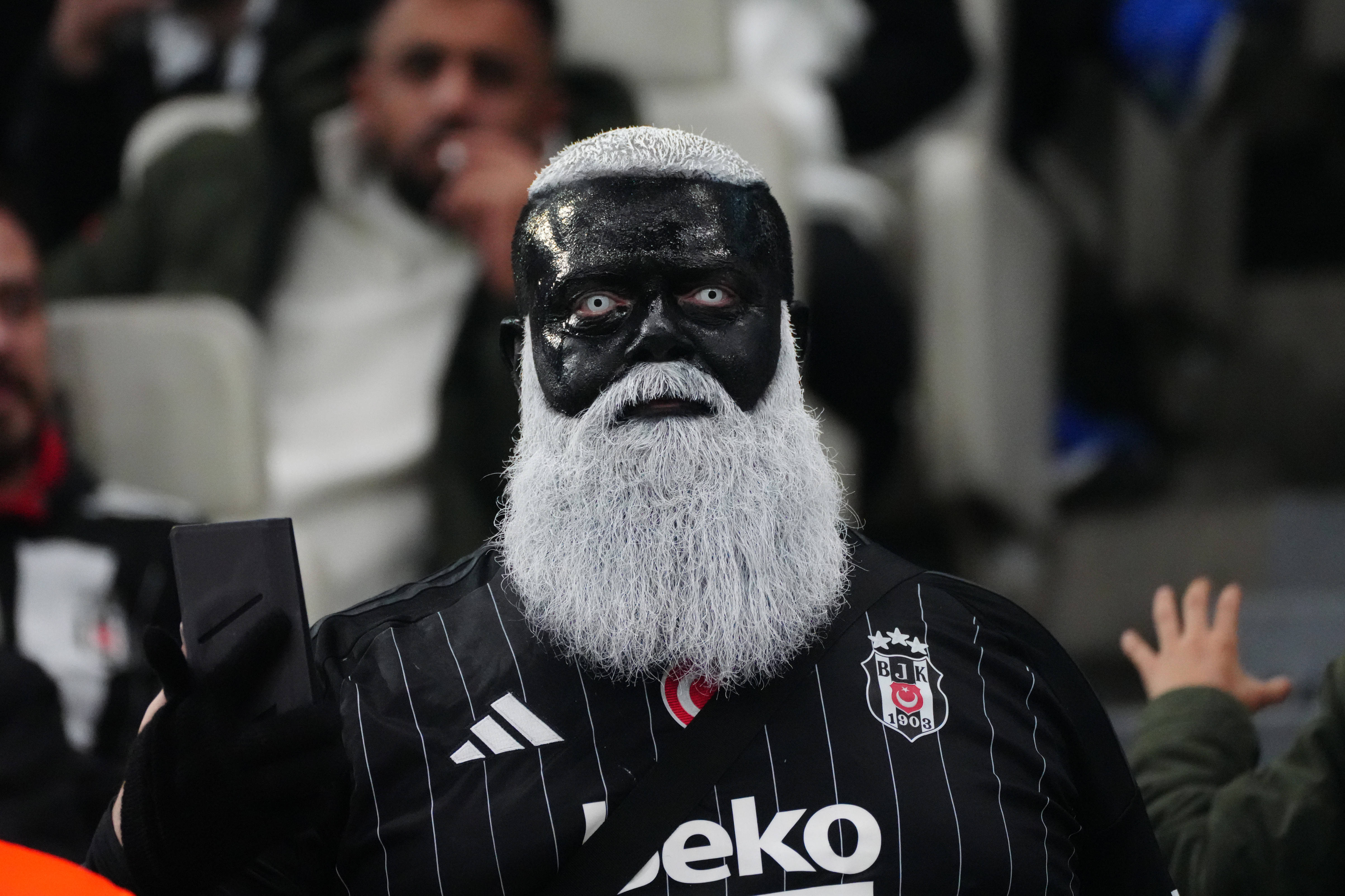 Een supporter van Besiktas
