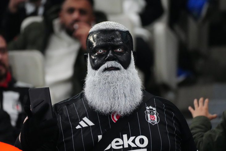 Een supporter van Besiktas