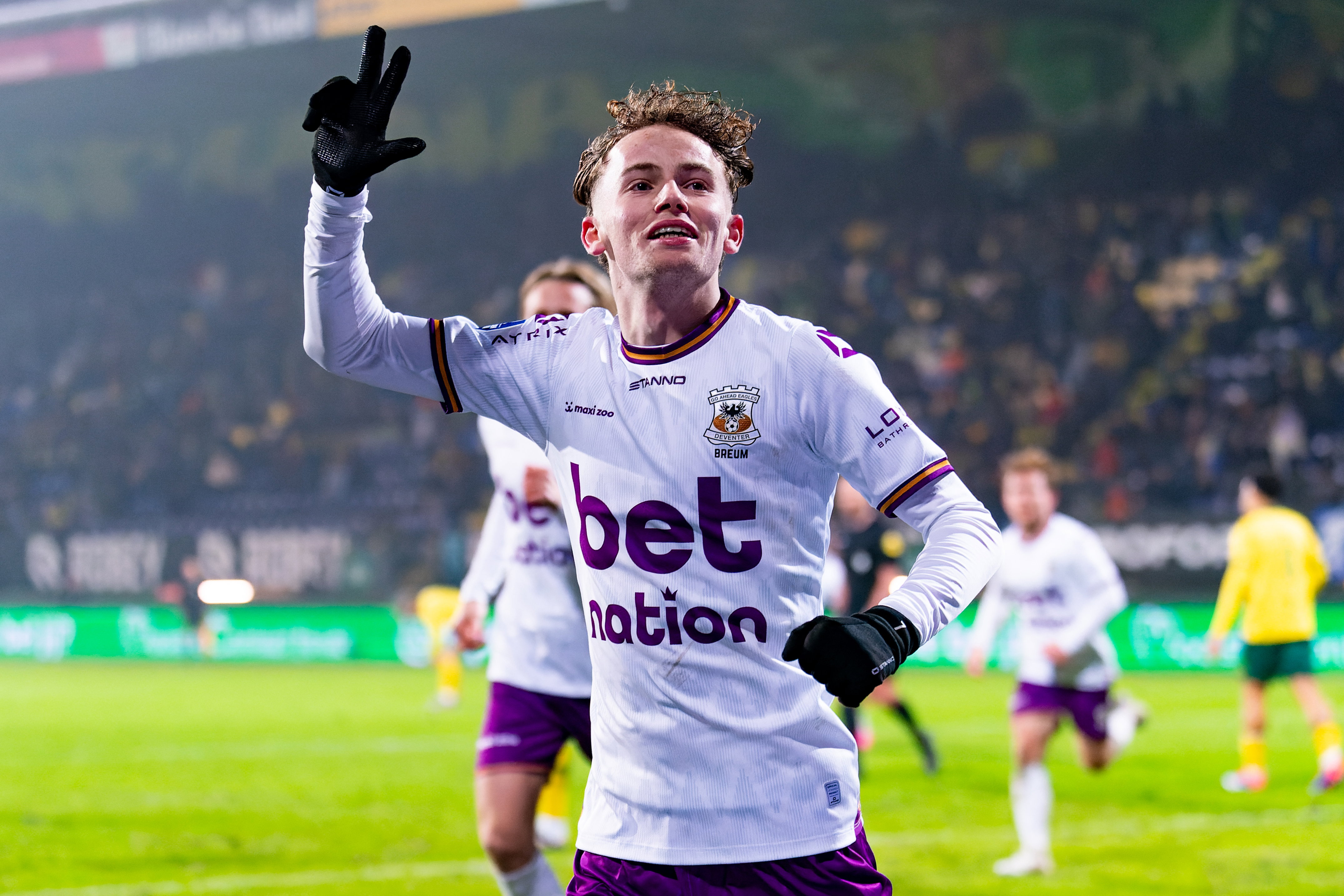 Jakob Breum na zijn hattrick voor Go Ahead Eagles
