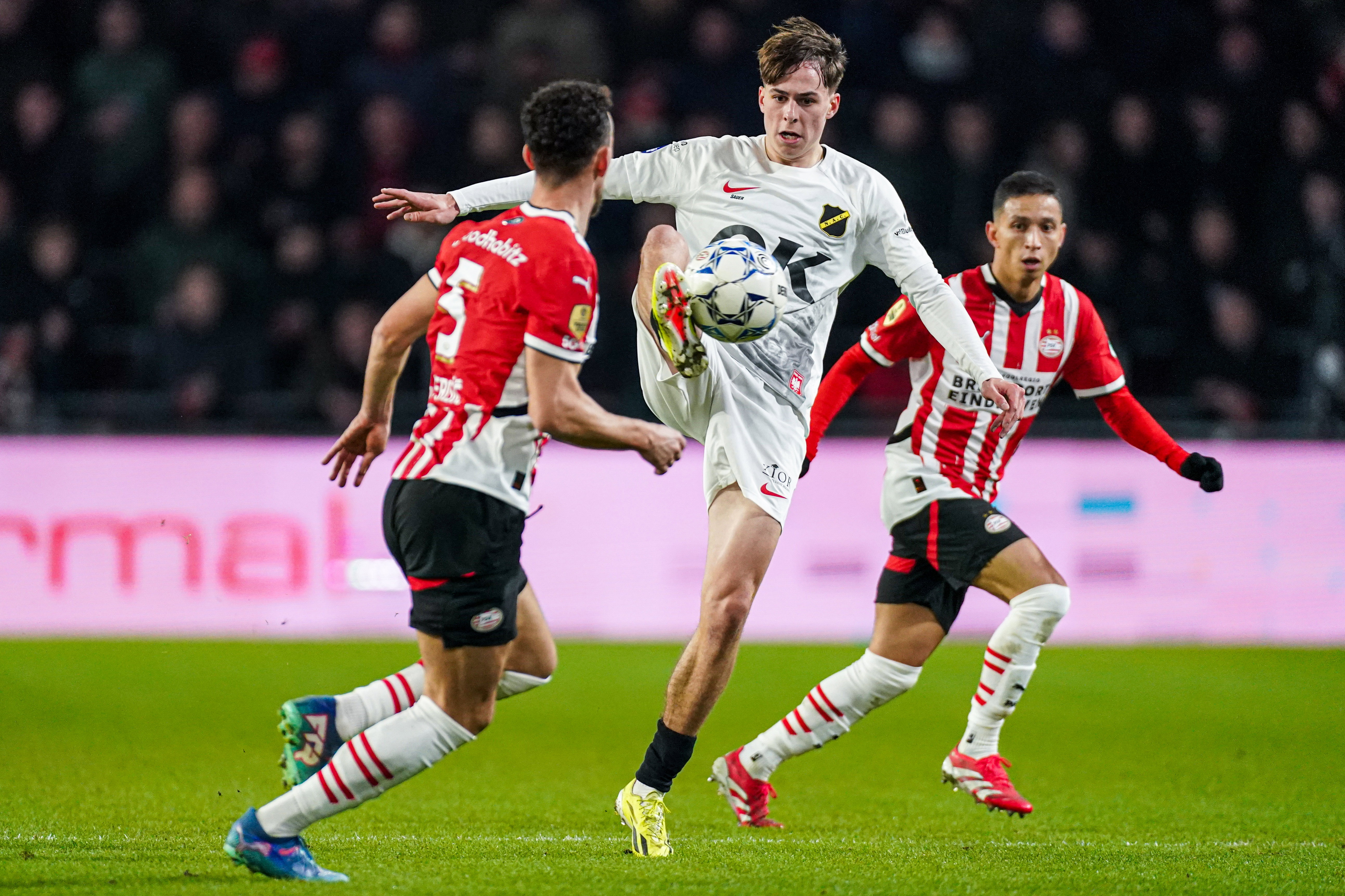 Leo Sauer tegen PSV