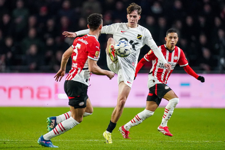 Leo Sauer tegen PSV