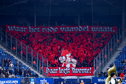 FC Twente-supporters in het uitvak bij SC Heerenveen