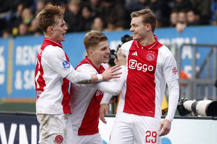 Ajax viert doelpunt tegen Fortuna Sittard