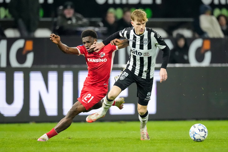 Mats Rots in actie in het bekerduel met AZ