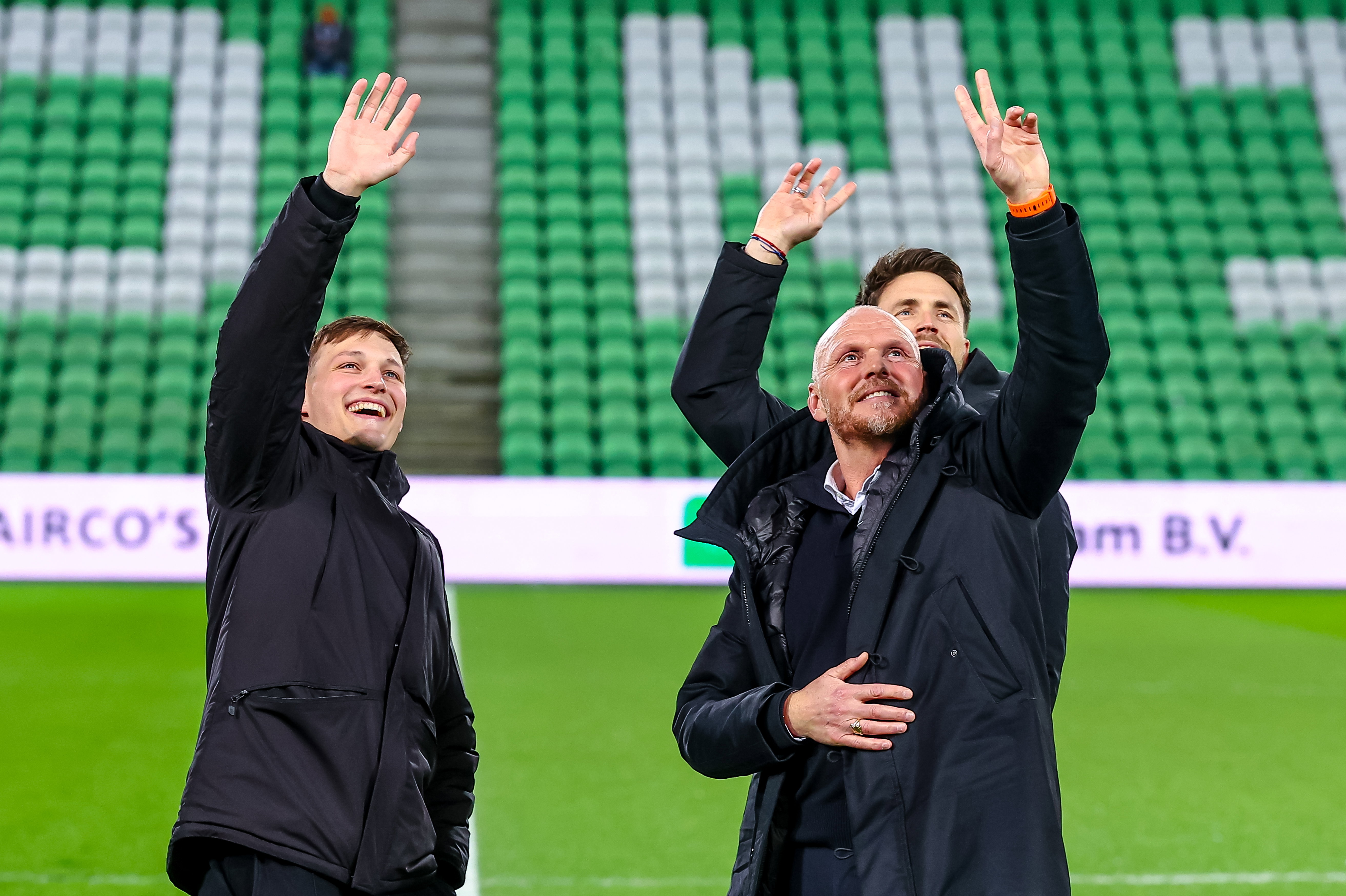 Thijs en Joseph Oosting voor FC Groningen - FC Twente