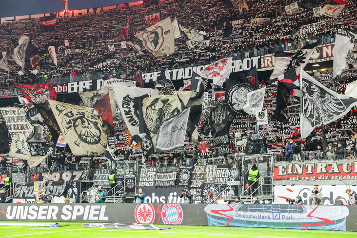 Supporters van Eintracht Frankfurt