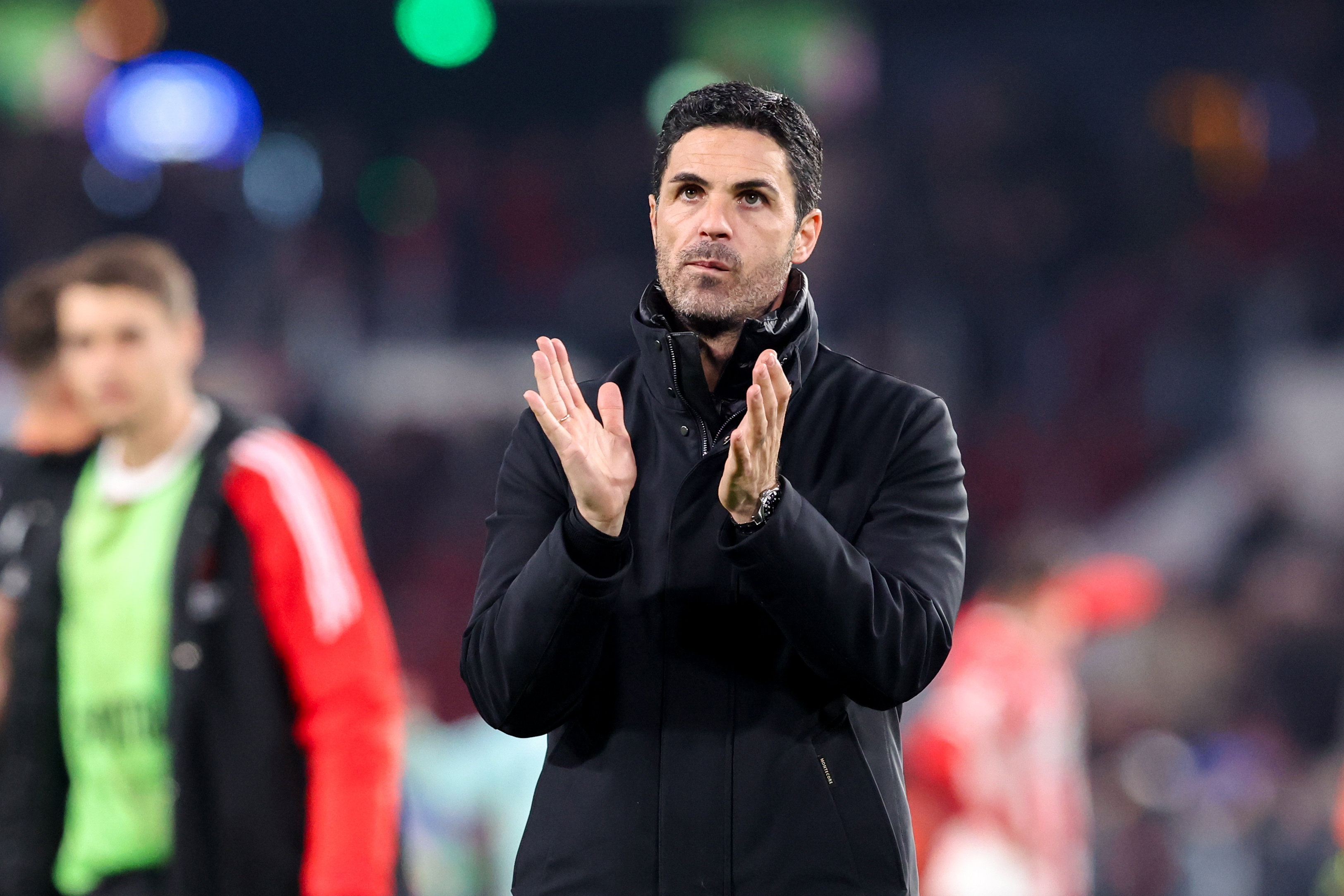 Mikel Arteta in Eindhoven