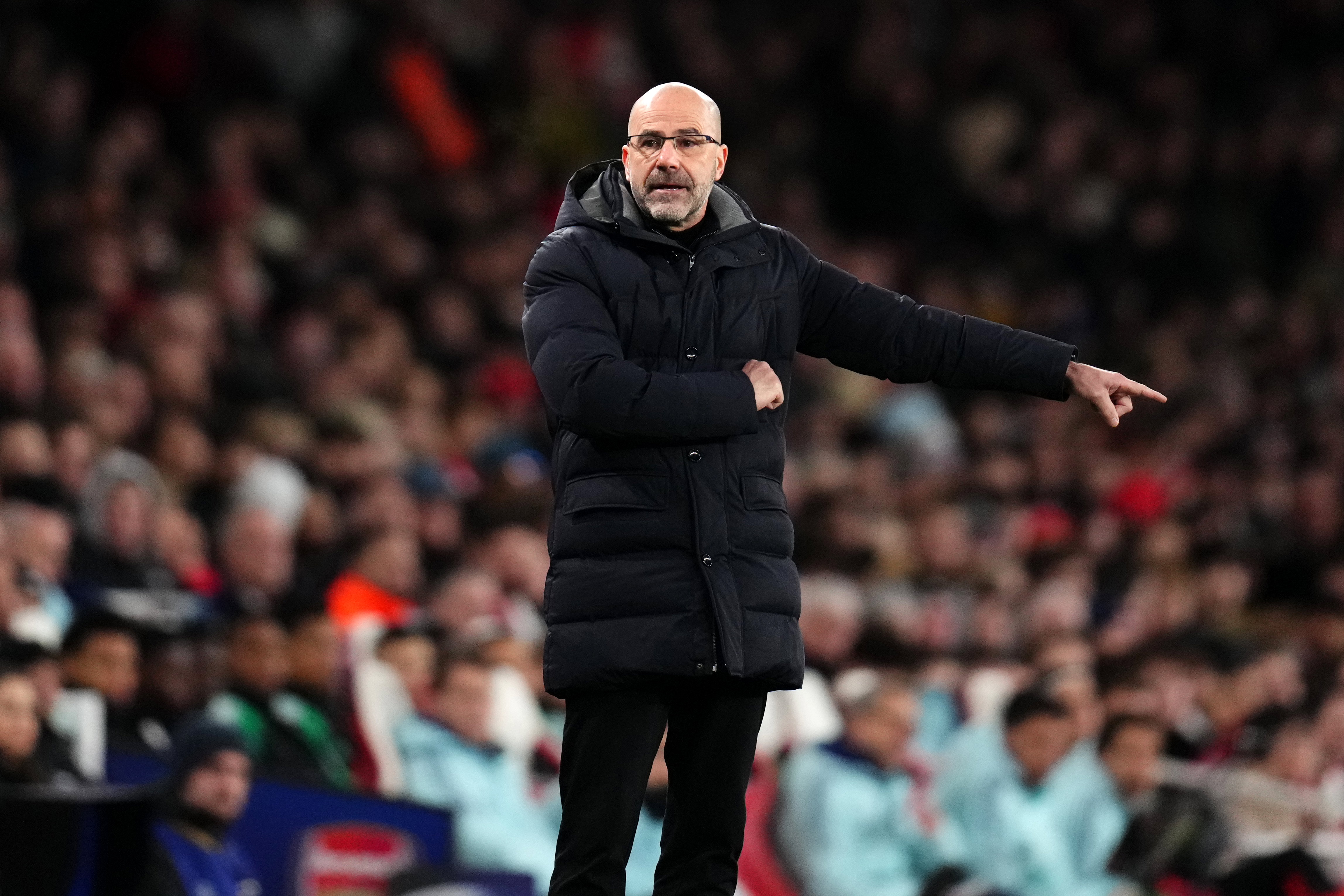 Peter Bosz tegen Arsenal